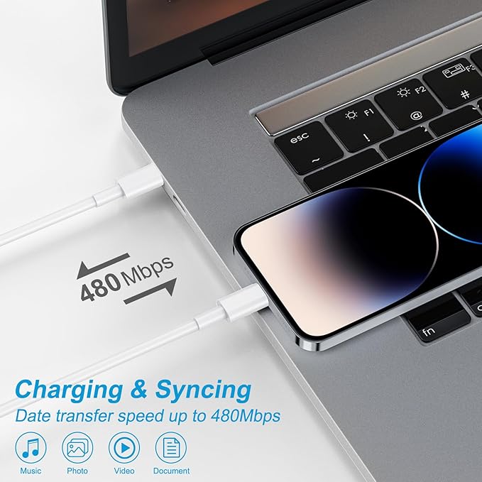 New iPhone 17 16 15 Charger 10FT Long Fast Charging Cord Type C Chagrer with 3 Pack USB C Wall Charger Block Compatible with iPhone 17/17 Plus/17 Pro Max/16/16 Plus/16 Pro Max/15 Pro Max/iPad Pro ﻿