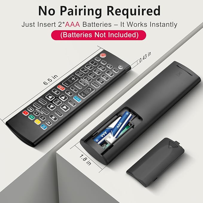 Backlit Remote for LG Smart TV, Universal Replacement for All LG TV Remote Control for Easy Nighttime Use.1-Year Warranty.