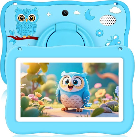 Kids Tablet 7IN Toddler Tablet for Kids, Children Tablets for Toddlers with Parental Controls, Camera, Shockproof Case, Kids Learning Apps Pre-installed Kid’s Educational Tablets for Boy Girl (blue)