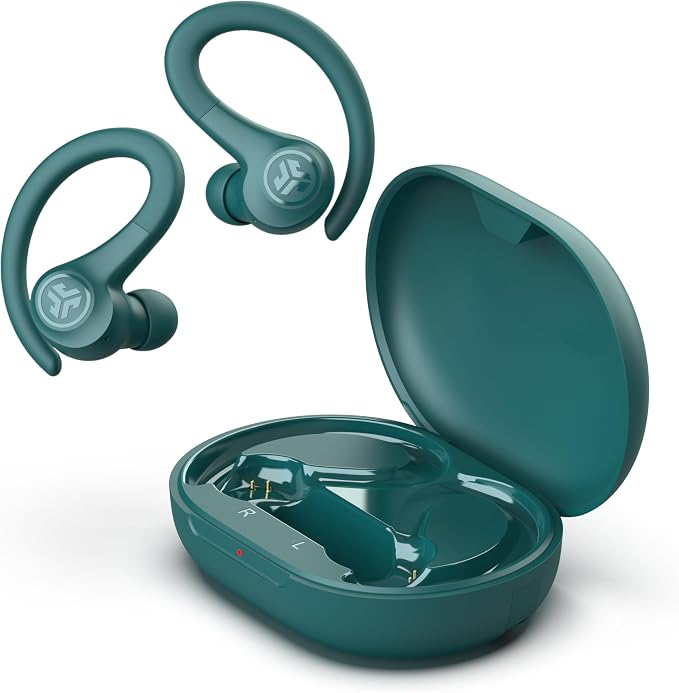 JLab, Go Sport+, True Wireless Workout Earbuds, Bluetooth Sport Earbuds, Clear Calling, Teal