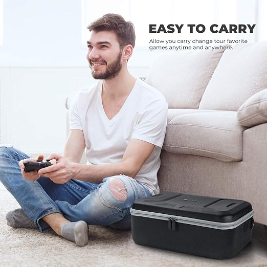 Mumba Carrying Case for Nintendo Switch OLED & Nintendo Switch 2017, [Max Version] Portable Protective Travel Carry handbag Pouch for Blade/Battle Case [Large Capacity] (Black)