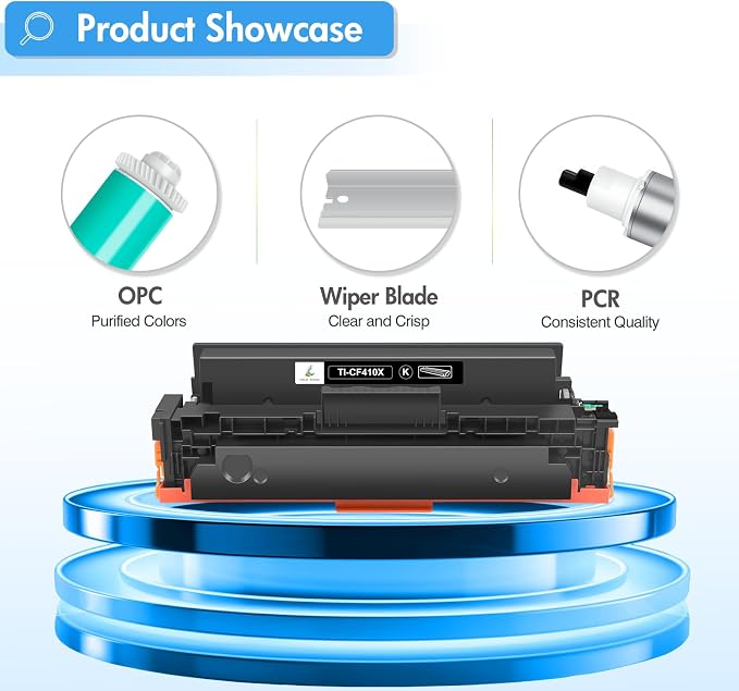 410X Toner Cartridges 4 Pack M477fnw Compatible Replacement for HP 410X 410A Color LaserJet Pro MFP M477fdw M477fdn M477fnw M452dn M452nw M452dw M377dw M477 M452 CF410X CF411X CF412X CF413X Printer