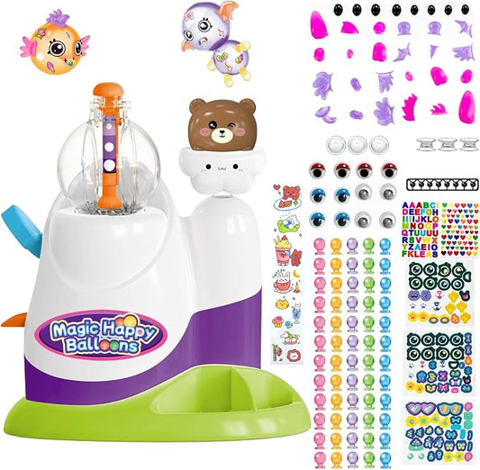 Magical Toy Gifts for Kids | Bear Pump Balloon Craft Kit with, Creative DIY Art Toys for Ages 3+, Fun Birthday & Holiday Party Supplies for Girls Boys