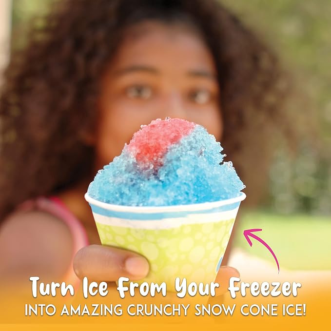 Hawaiian Shaved Ice S700 Kid-Friendly Snow Cone Machine Kit with 3-16oz. Syrup Flavors and Accessories bundled with Hawaiian Shaved Ice S700 Snow Cone Machine with 6-16oz. Syrups and Accessories