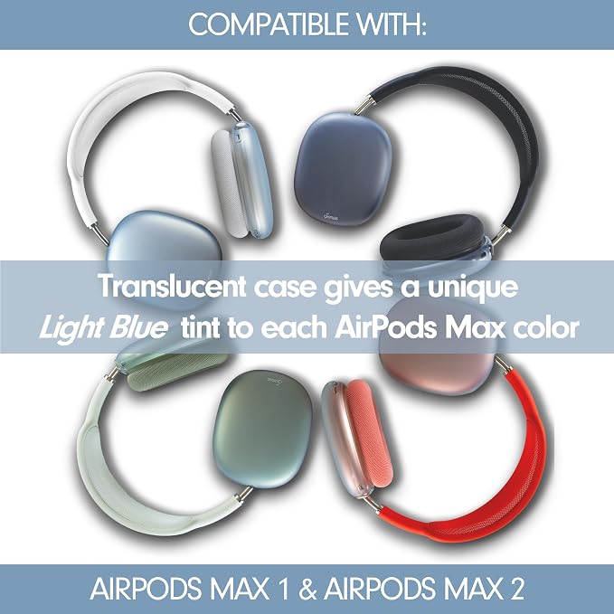 Sonix Protective Case for AirPods Max 2 & 1 | Headphones Cover | Frosted Matte Light Blue