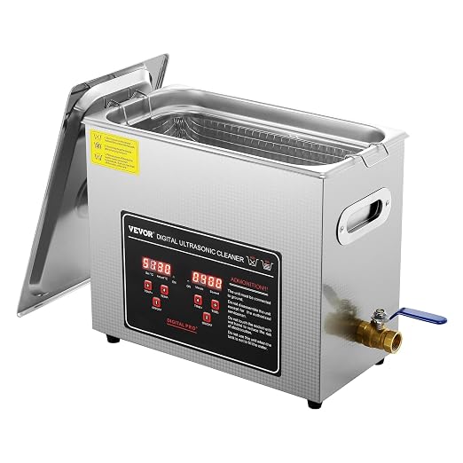 VEVOR 6L Ultrasonic Cleaner with Digital Timer & Heater, Professional Industrial Cleaner for Glasses Watch Rings Small Parts Circuit Board