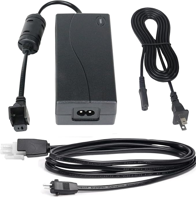 2-Pin Power Adapter for Okin Serta Ergomotion Keeson Control Box CB4620 MC121BS MC120PR MC120BS MC232 02-290020 83488 CB1220 LT-26975,3-Piece Switching Power Set Adjustable Bed Base Replacement Kit