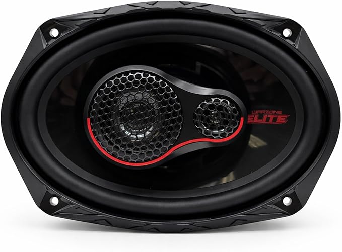 Warzone WZ-E693 6x9 Coaxial Car Speakers - 950W Max Power, 4 Ohm, Full Range Audio, PEI Dome Tweeter, Shallow Mount Design - Perfect for OEM Replacement
