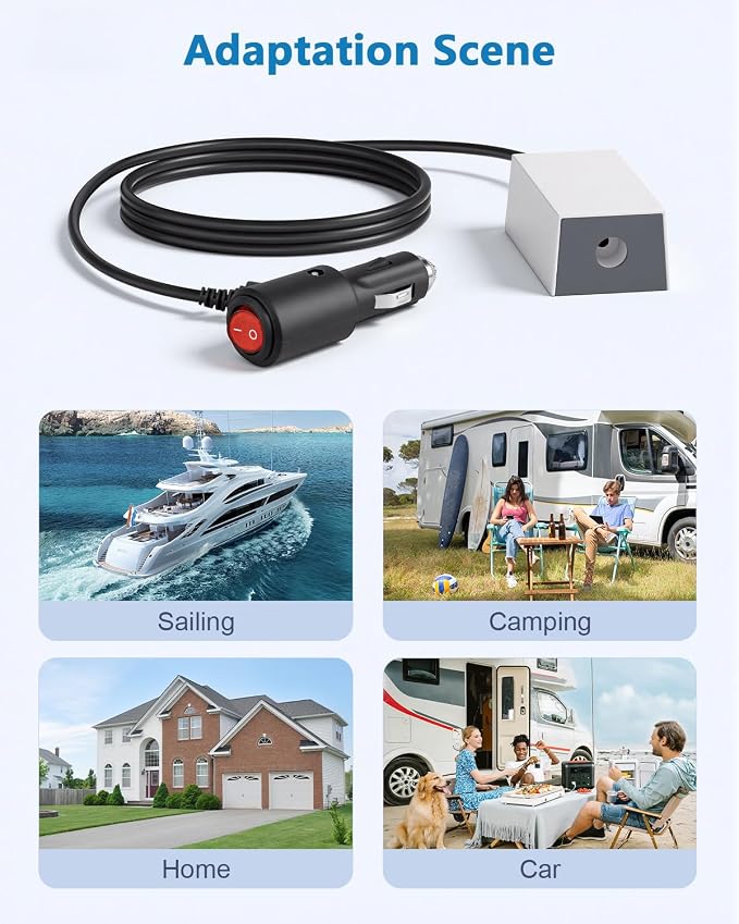 Starlink Mini 12V Car Adapter Power Supply 30V Step Up Converter Adapter | 2M Waterproof DC Power Cable,Cigarette Lighter Adapter with Switch,12V to 30V Step Up Converter No Voltage Drop 60W Output