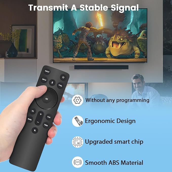 Gvirtue New Replacement Remote for Vizio 5.1/2.1 Home Theater Sound Bar, Remote for Vizio M/V/P Series Home Audio Sound System