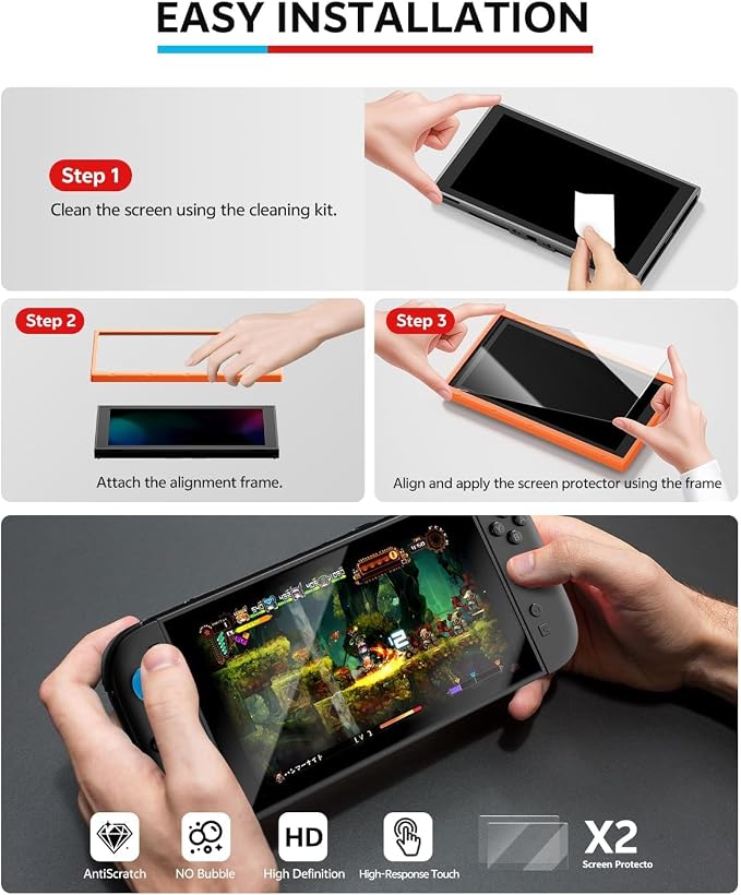 Accessories Bundle for Nintendo Switch 2, 16-in-1: Carrying Case, 2 Screen Protectors, Steering Wheel, Grip for Joycon Controller, Dockable Console Protective Cover Shell, etc. 2025 Switch2 Game Kit