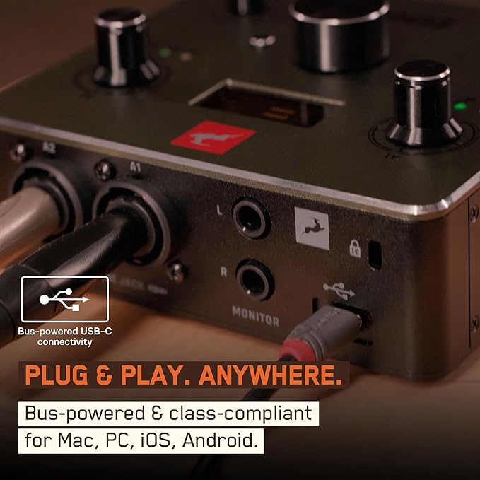 Antelope Audio Zenith 2 USB-C Audio Interface for Guitar, Vocals, Streaming & Podcasting, Featuring Studio-Grade Preamps, Effects and Presets for Effortless Professional sound
