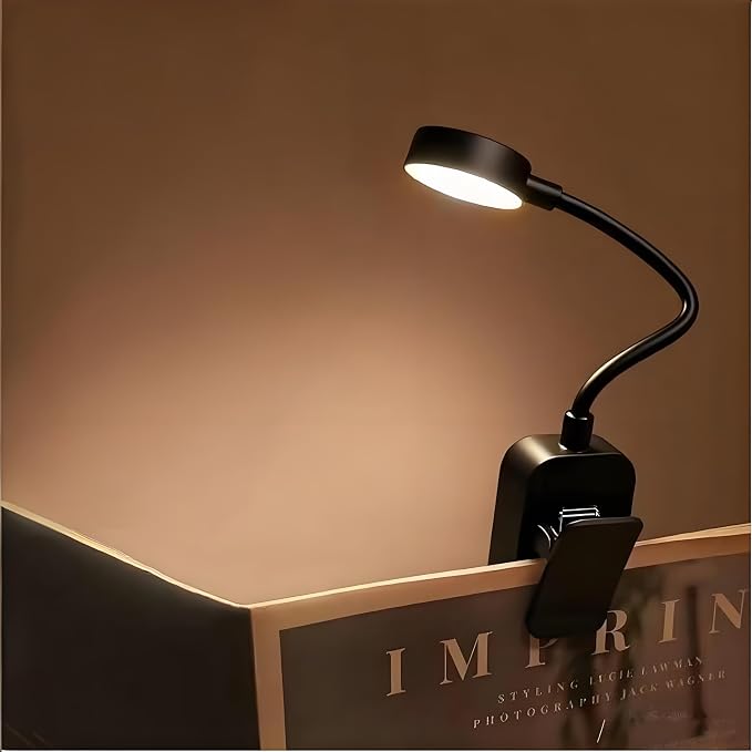 4 Pack Book Light for Reading in Bed，3 Color Temperature Reading Light，Adjustable Brightness，Clip on to Book for Reading at Night