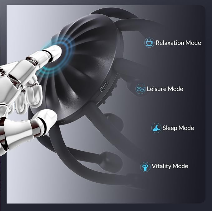 Electric Scalp Massager, 360° Octopus Head Massager Automatic 4 Modes Scalp Stress Relax Device-8 Heads