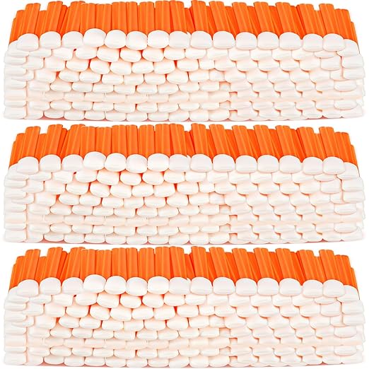 Macarrie 1000 Pack Cleaning Swabs 5.1 Inch, Foam Tips Sponge Sticks for Printer, Electronics, Camera, Optical Lens, Sewing Machine(Orange,1000)