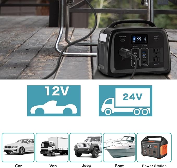 Starlink Mini 12V Car Adapter with Step Up Converter, Starlink Mini Power Cable 12V-24V Input 30V 2A Output Cigarette Lighter 12 Volt Car Charger, IP67 Waterproof Design for Trucks/RVs/Boats