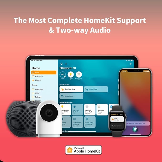 Aqara Security Camera Hub Indoor G2H Pro, 1080p HD HomeKit Secure Video Indoor Camera, Night Vision, Two-Way Audio, Zigbee Hub, Plug-in Cam Works with Alexa, Homekit, Compatible with Google Assistant | WiFi Camera for Baby & Pet, HomeKit Secure Video, ...