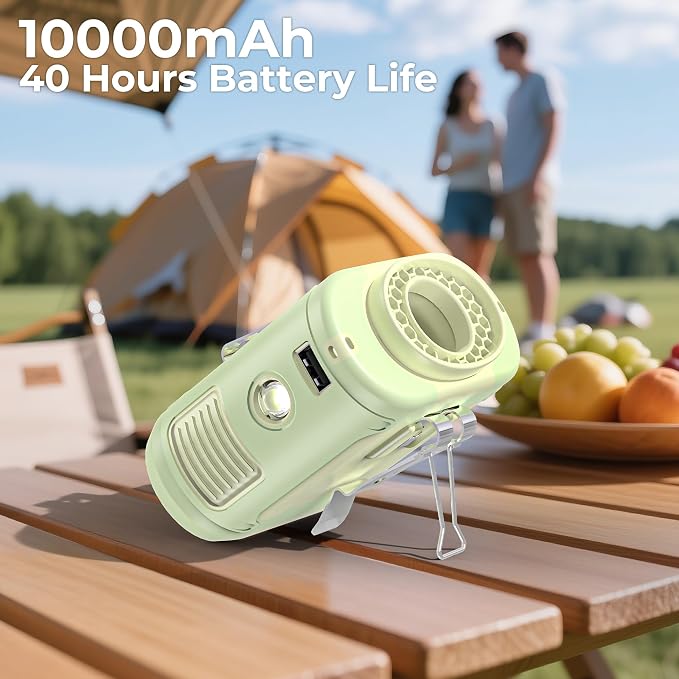 AMACOOL Portable Waist Fan Clip On, Gifts for Men Dad Husband, 10000mAh Rechargeable Wearable Shirt Fan, Powerful Belt Fans, Birthday Gifts for Women Jobsite Travel Camping Essentials 2026