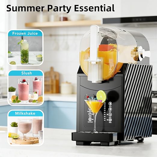 COWSAR 68 oz Slushie Machine, No Ice Needed, Slushy Machine for Home, Professional Frozen Drink Machine with Self-Cleaning Function, 3 Preset Slushie Maker for Frozen Juice, Smoothie, Milkshake