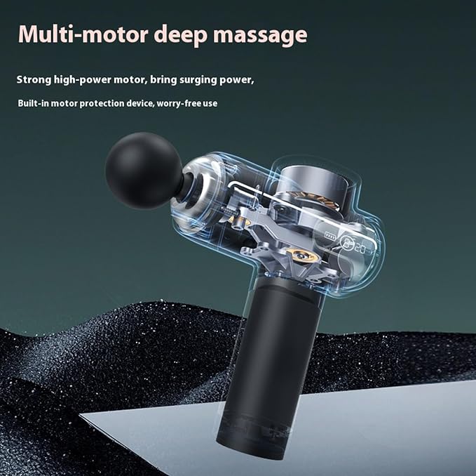 Smart massage gun, men's muscle massage gun, a professional massage for hitting the back, legs, neck, buttocks, etc., used to relieve muscle fatigue, relaxation, and a must-have for home fitness.