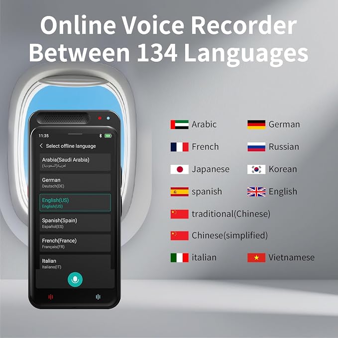 80GB AI Digital Voice Recorder with Playback, Smart Digital Audio Recorder with Transcription to Text, Voice Activated Recorders for Lectures Meetings Interviews