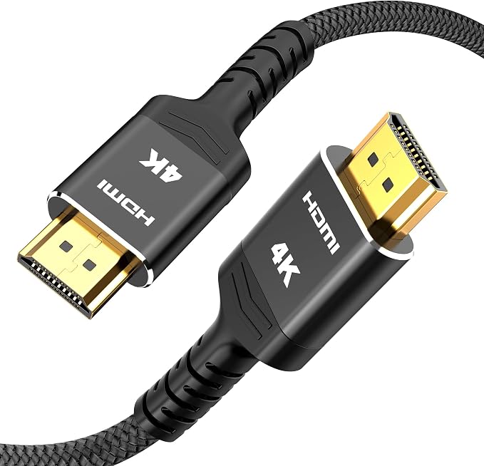 Highwings 4K Long HDMI Cable 13FT/4m - 4K@60Hz HDR Braided HDMI Cord, 18Gbps High Speed with Ethernet/ARC, 3D, HDCP 2.2, ARC, Compatible for PS-5/4/3/4K HDTV/Monitor/Projector/Streaming Media
