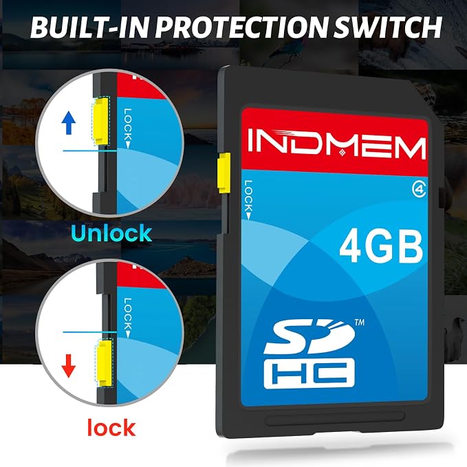 SD Card 4GB, 10 Packs Class 4 4GB Flash Memory Card MLC Standard Secure Digital Cards Camera Card