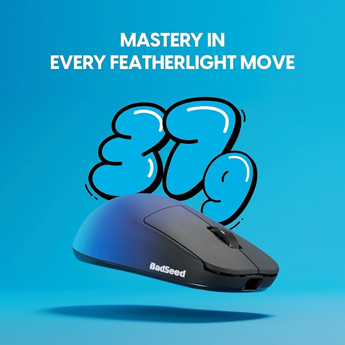 Pulsar Gaming Gears X2H Crazylight Wireless Gaming Mouse, Ultra Lightweight 1.30 oz (37g), Optical Switch, 32000 DPI, 750 IPS, XS-1 Sensor, 8k Compatible (Mini, BadSeedTech Edition)