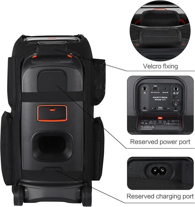 LEFOR·Z Case Compatible with JBL PartyBox Stage 320 Speaker,Portable Speaker Dust Cover Storage Bag Fits for JBL PartyBox 310 for Outdoor Travel,Cover Only