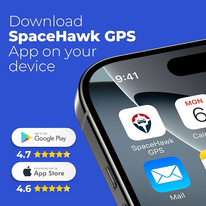 Tracker - Real-Time Mini GPS System. Hidden GPS Tracking Device for Cars, Trucks, Trailers, Assets & Fleet Vehicles. Waterproof Portable GPS Tracker with Magnet & Long Battery.