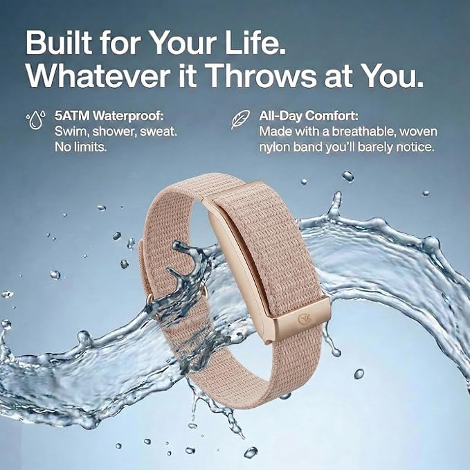 Smart Bracelet Health and Fitness Tracker, 24/7 Heart Monitor & Sleep Tracker, Multi-Sport Tracker Wristband with Free APP (Pink)