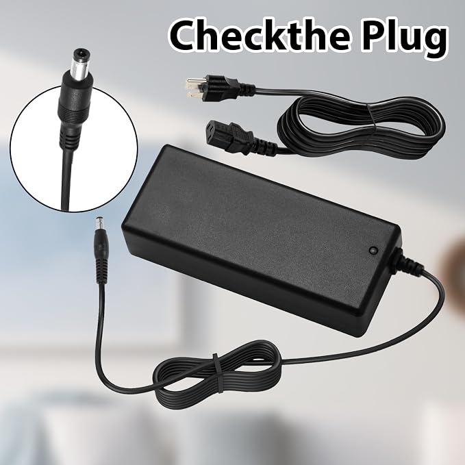 36V 3.5A AC/DC Power Adapter Replacement for NordicTrack Commercial S22i Elliptical Studio Cycle, Compatible with NTEX02422, IN3603500, 418190, NTEX02117NB, NTEX02117 Fitness Bike Power Supply Cord