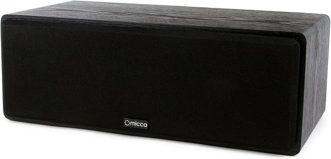 Micca MB42-C Center Channel Speaker for Home Theater, Surround Sound, Passive, 2-Way (Black, Each)