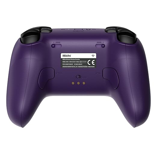 8BitDo Ultimate 2 Wireless Controller for Windows PC, Apple, Steam & Android, Gaming Controller with TMR Joysticks, Hall/Tactile Triggers, Motion Control, RGB Fire Ring, 1000Hz Polling Rate, Purple