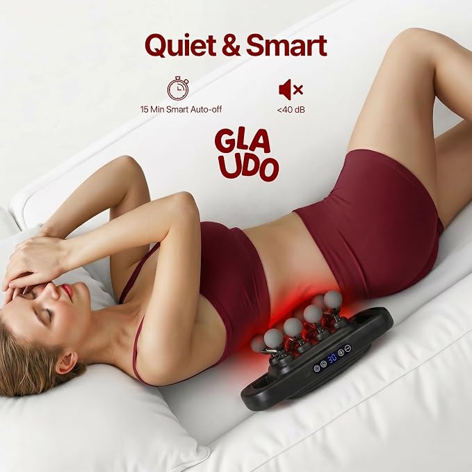 20 Head Massage Gun Deep Tissue, Upgraded from 16 Head - Back Massager for Pain Relief, Professional Percussion Massager for Muscle Recovery, 30 Speeds, Handheld Full Body & Shoulder Massager