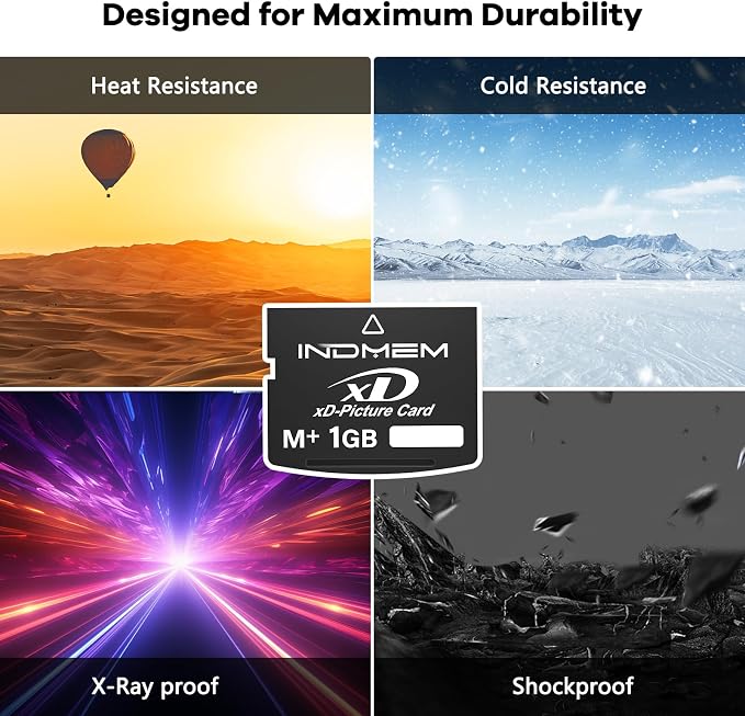 xD-Picture Card 1GB(Type M+) 1GB XD Flash Memory Cards for Olympus Fuji Fujifilm Old Digital Camera, Support Panorama Function, Create 3D Image and Digital Painting