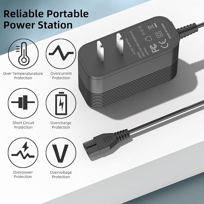 Charger for KOKIDO EV90 XTROVAC 910 Rechargeable Pool Leaf Vacuum 11.1V Battery, Heavy Duty Pool Leaf Vacuum Cleaner Power Cord Replacement