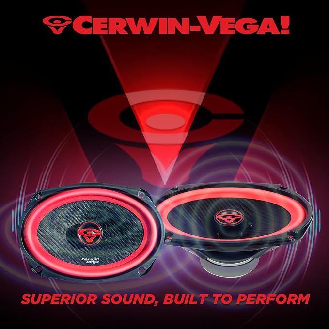 CERWIN-VEGA! V692 6"× 9" Vega 2-Way 420 Watts 2 Ohm Coaxial Full Range Speakers