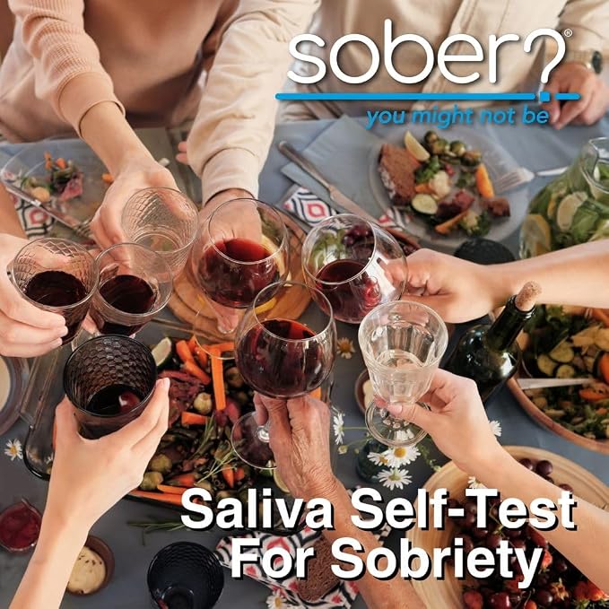 FDA Cleared Saliva Alcohol Test Strip, Highly Accurate BAC Self‑Test, 2–3 Minute Results, Portable & Discreet Sober Test Anywhere (24 Pack)