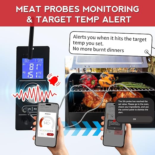 PID WiFi Gen 2 Pellet Grill Controller Replacement Board for Camp Chef (PG24-82) Models of Pursuit 20, SG24, XT24, SGG/SG 30, SGX36, DLX24/36 – App-Enabled Smoker Thermostat Control Panel