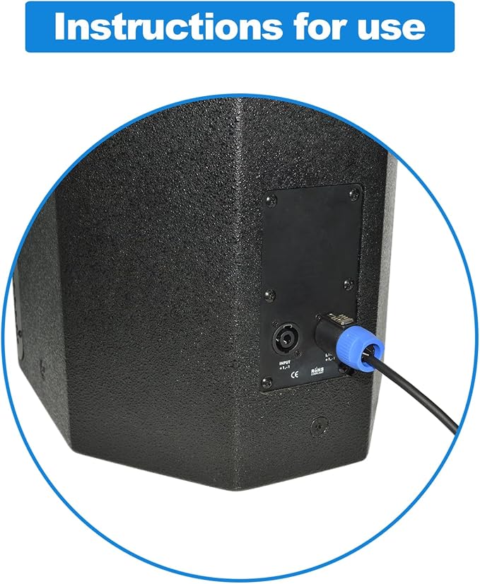 speakon Connector，25 Packs，Audio Speaker Plug Twist Lock 4 Pole Speaker Plug ，nl4 Connector Compatible with Speakon NL4MPR, NL4FC,NA4LJ, NA4LJX, NL4MP, NL4FX, NL4 & NL2 Series, NL2FC