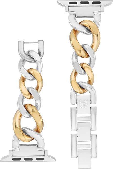 Anne Klein Fashion Chain Bracelet for Apple Watch, Secure, Adjustable, Apple Watch Replacement Band, Fits Most Wrists