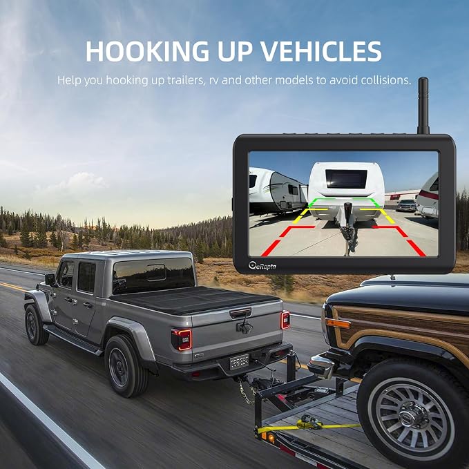 Magnetic Wireless Backup Camera eRapta ACT501 with One Extra Backup Camera