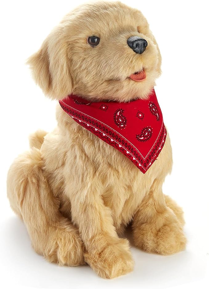 JOY FOR ALL Ageless Innovation Companion Pet for Seniors - Lifelike Animatronic Dog - Realistic Soft-Touch Coat & Heartbeat - Therapy Stuffed Animal - Toy for Alzheimer's & Dementia - Golden Pup | Lifelike & Realistic Companion with Soft Fur, Head and ...