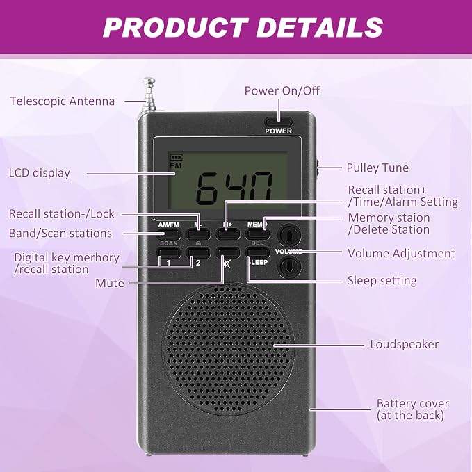 Dunzy 8 Pcs Ghost Hunting Equipment Kit, Include 1 Emf Meter 1 EVP Voice Recorders 1 Spirit Ghost Hunting Research Case 1 Flashlight 1 Speaker 2 Motion Light up Cat Balls 1 Radio(Emf Meter 5, Radio 2)