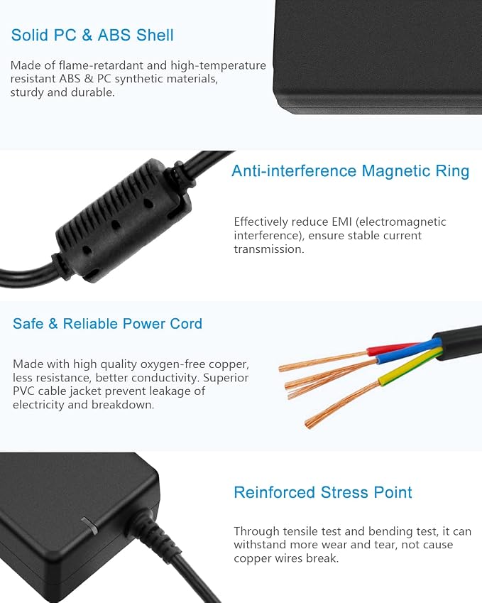 ALITOVE 24V Power Supply 4A 96W AC/DC Adapter 100-240V AC to DC 24 Volt Converter 4amp 3.75A 3.5A 3A 2.5A Transformer 5.5x2.5mm for AMS-2-Pro LED Strip CCTV Camera LCD Monitor Massage Chair