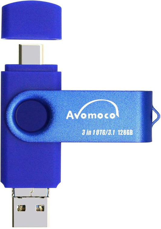 3.1 512GB 3 in1 High Speed Photo Backup Flash Drive for iPhone 15/16/17 wtih Type C/USB-C Port,Photo-Stick-for Android Phones with OTG Function