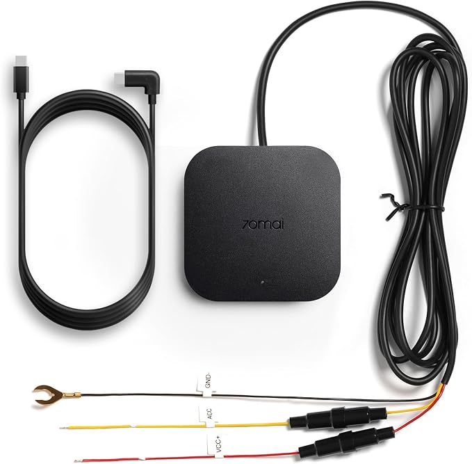 70mai 4G Hardwire Kit UP05, Type-C for Dash Cam A510, X800, A810, T800, A810 Lite, 12V-30V to 5V/2.4A, Remote Monitoring, Low Voltage Protection, 24H Parking Mode, Compatible with AT&T SIM Cards only