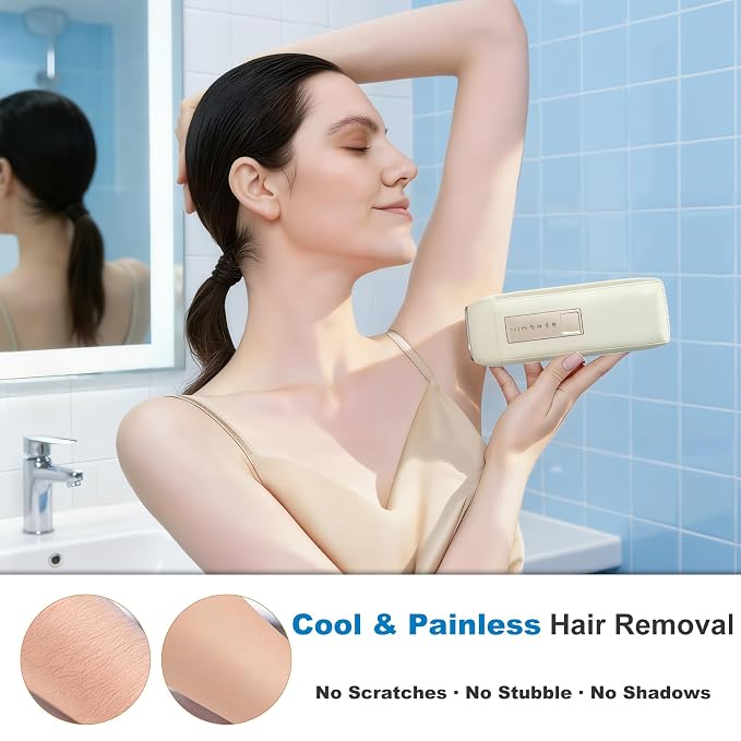 EEK IPL Hair Removal Device, Cool And Painless, Three Modes And Three Power Levels, Suitable For Both Men And Women, Enjoy Beauty Salon-Level Full Body Hair Removal At Home