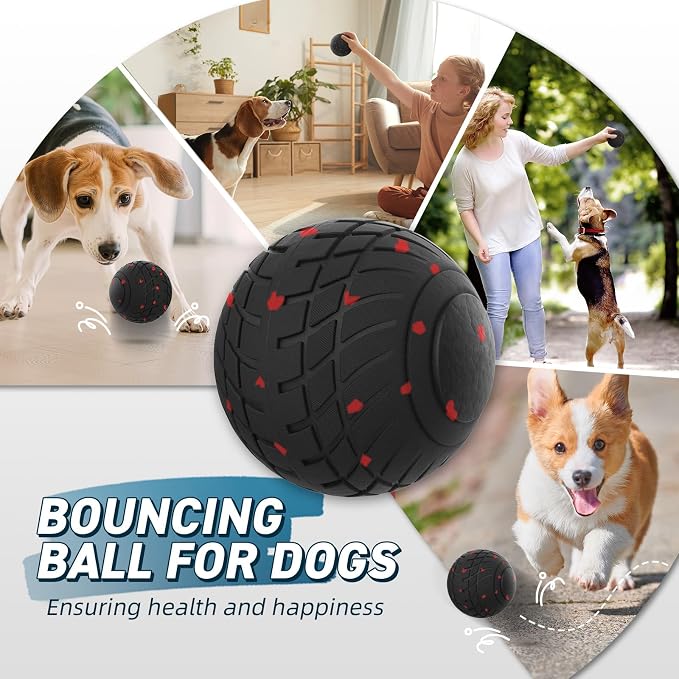 HETOO Automatic Dog Ball that Keeps Dogs Chasing, 3.2 Inch Black | Waterproof ETPU Construction with 3 Play Modes for Interactive Indoor Outdoor Fun with Dogs Over 20lbs Moderate Chewers